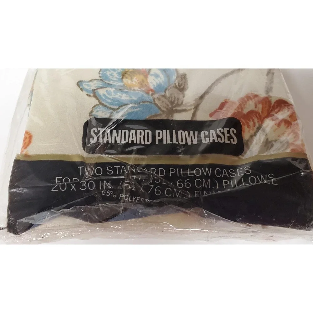 Vintage Pequot Percale Full Size Sheet Set 4 PC New in Package (1 Opened)‎